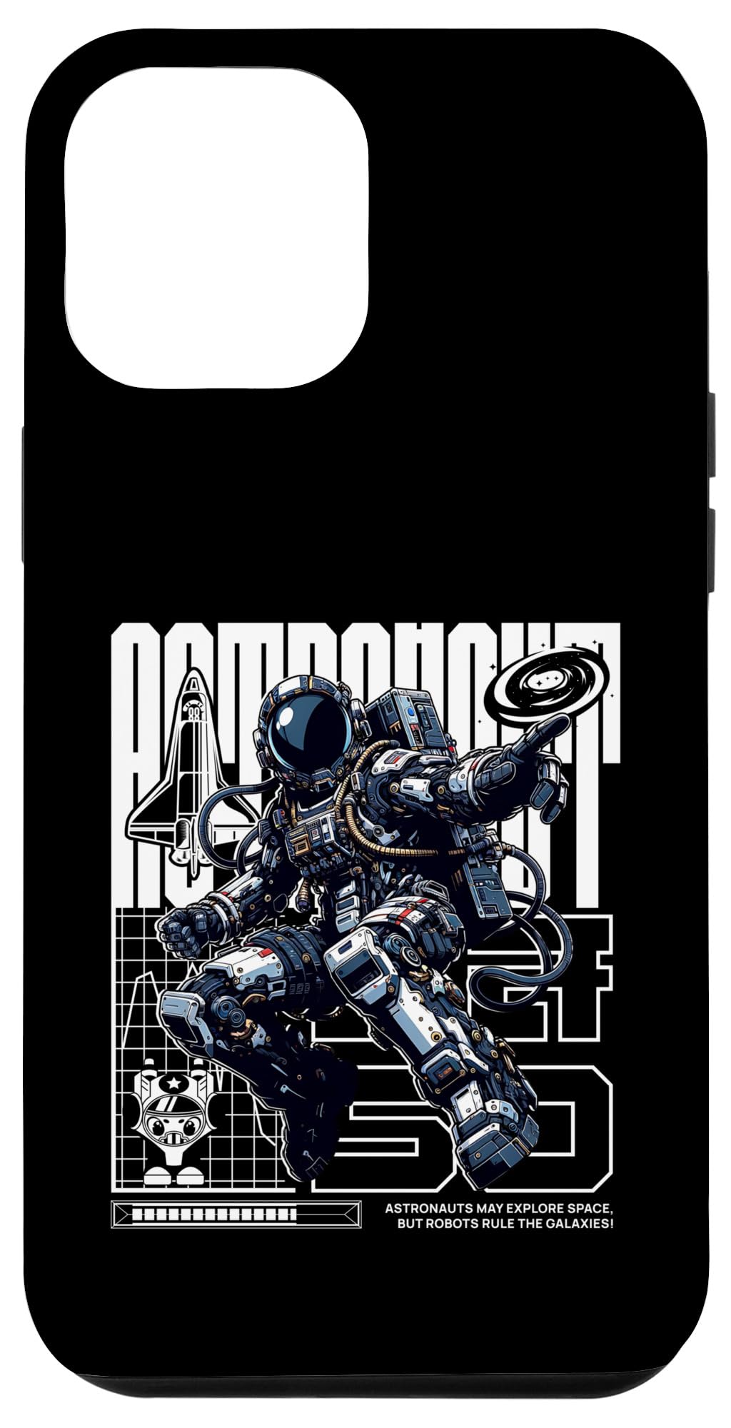 Coque iPhone 12 Pro Max robots astronautes évitez les rayures avec ce design science-fiction - 4