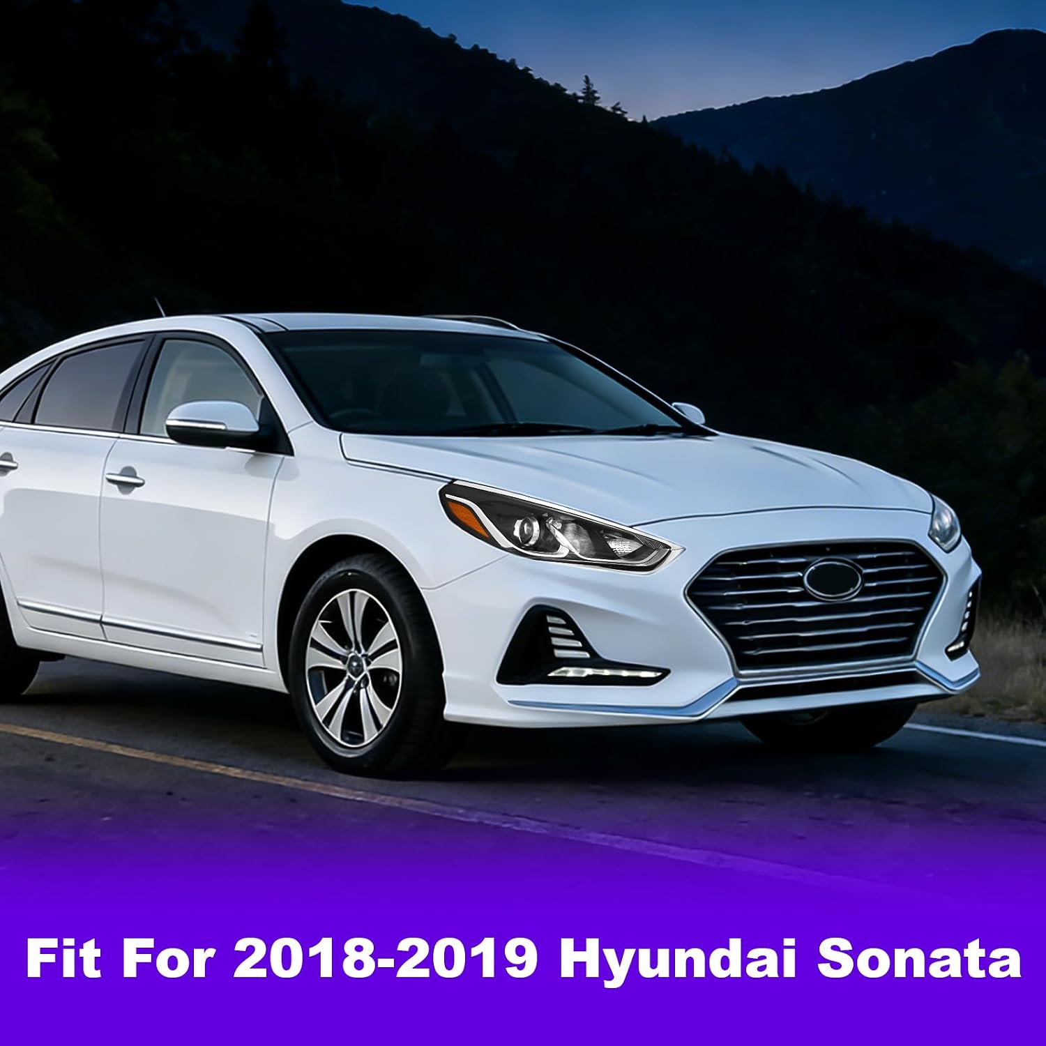 XGWZ Headlight Compatible with 2018 2019 Hyundai Sonata, Passenger Side (Front Right)