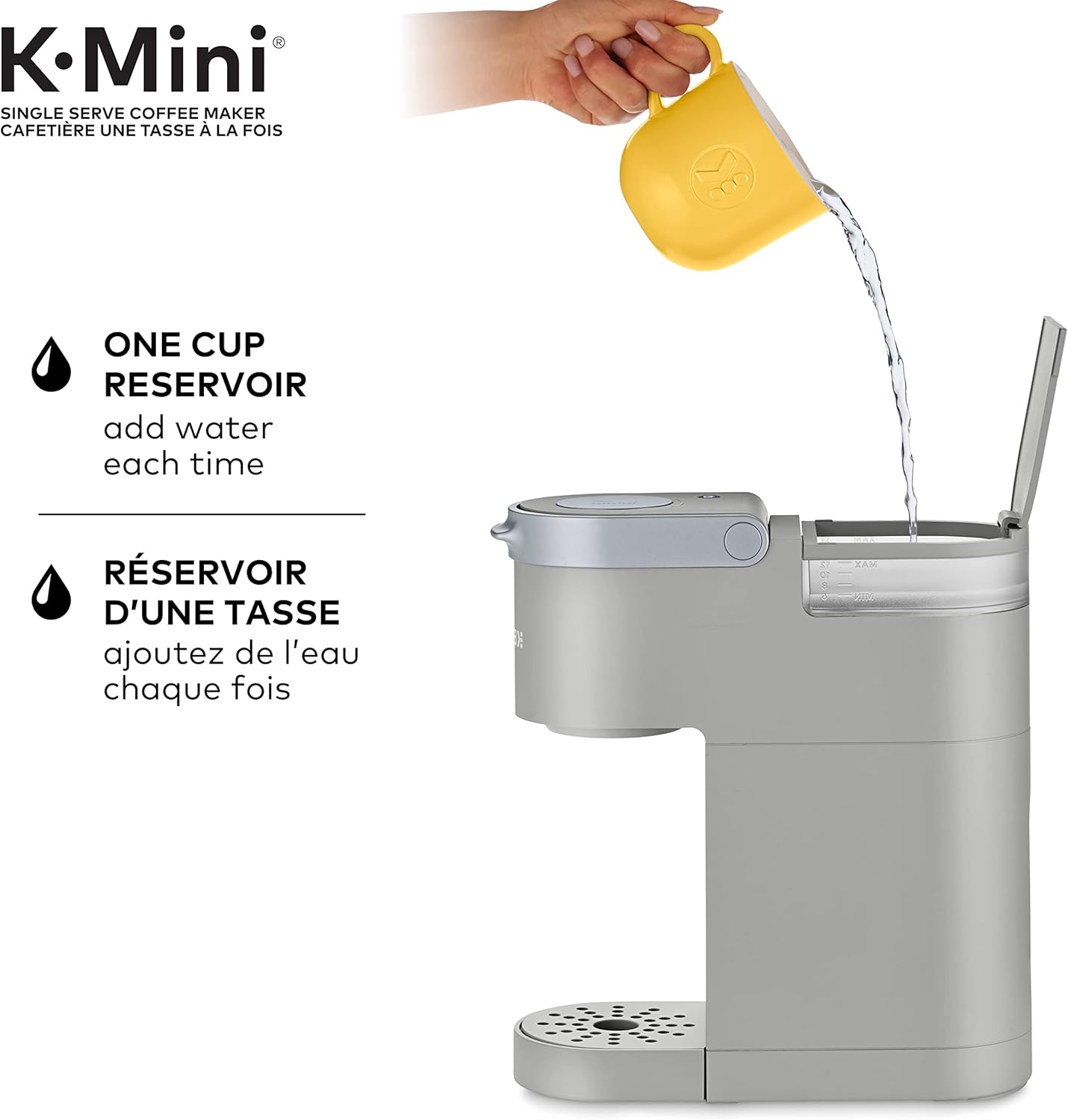 Keurig K-Mini Single Serve K-Cup Pod Coffee Maker, Featuring An Ultra-sleek Design, Studio Gray