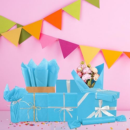 Miniatura 7 de Morcheiong 60 hojas de papel de seda en 30 colores, papel de seda arcoíris, envoltura de regalo a granel para manualidades, manualidades, fiesta de