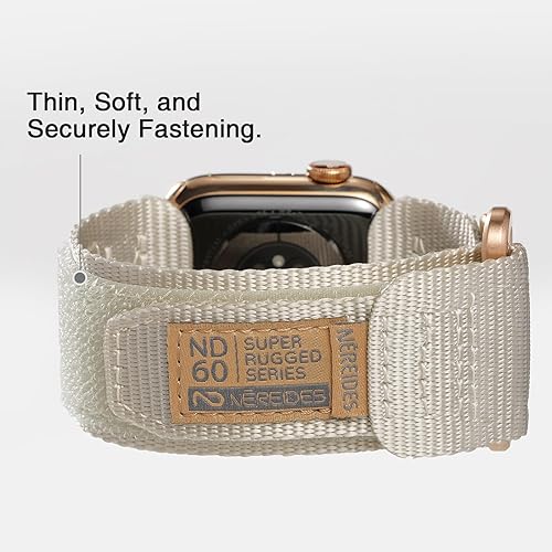 Vista 67 de Nereides Correa deportiva de nailon resistente con diseño de bucle tejido compatible con correa de Apple Watch, para iWatch de 1.65, 1.73, 1.77