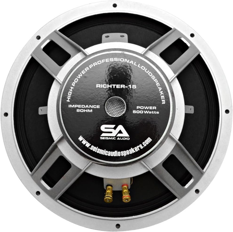 Seismic Audio - Richter 15 - 15" PA/DJ Raw Replacement Woofer or Speaker 500 Watts