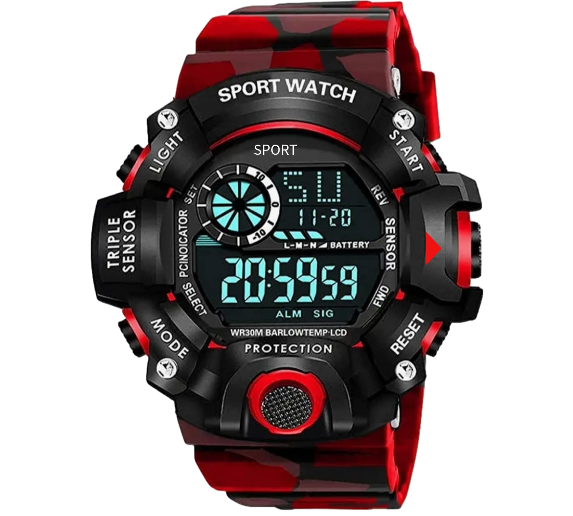 ZIYTRACK Digital Display Sports Watch Multi Function Automatic Alarm Calender Water Resistance Army Strap for Men & Kids Watch Pack of (1) (B0CYT1CF76) Amazon Price History, Amazon Price Tracker