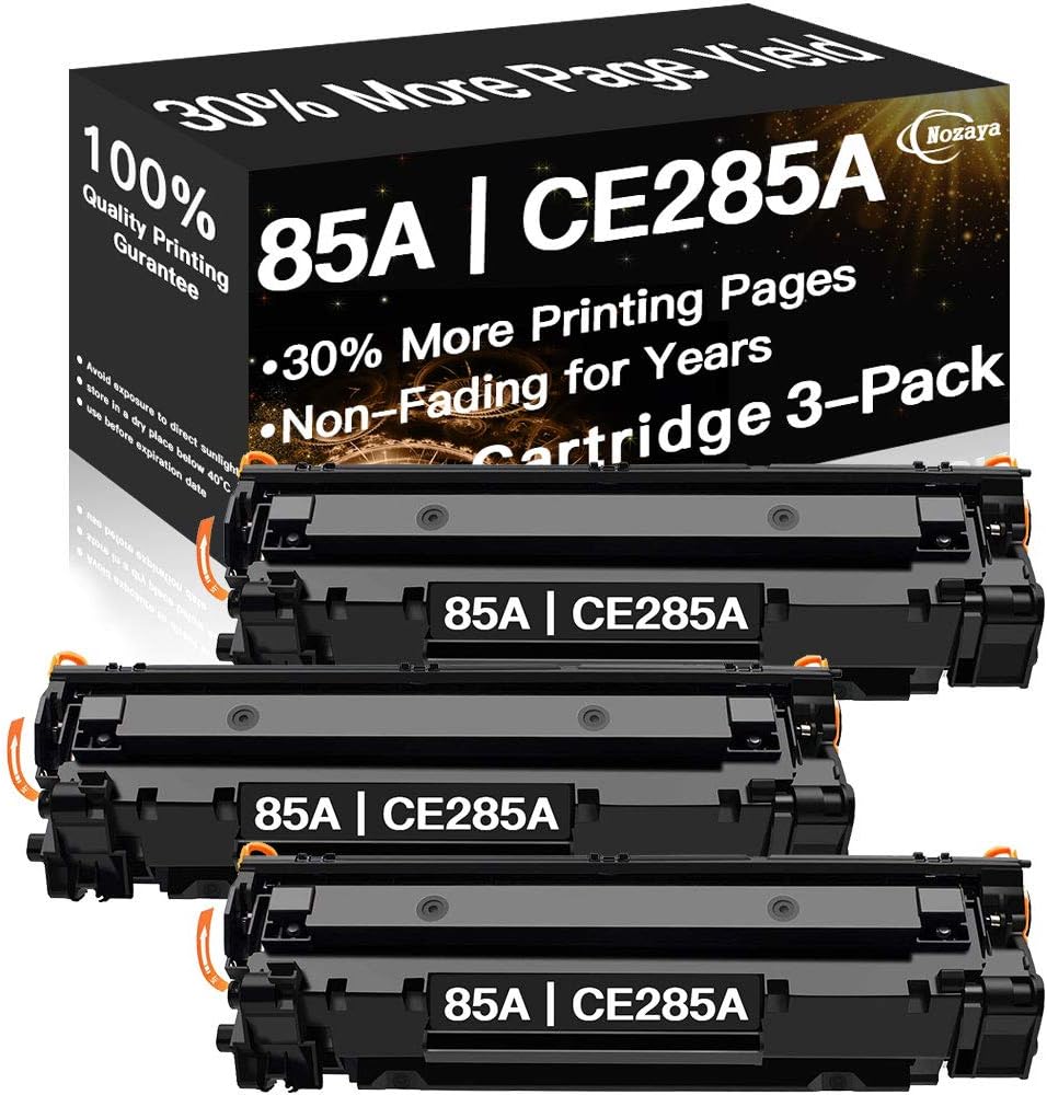 Compatible Toner Cartridges Replacement for HP CE285A 85A (Black, 3-Pack)