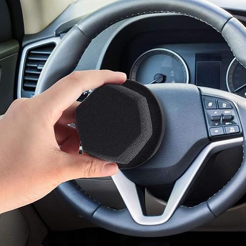 Miniatura 7 de BBTO Aplicador de apósito de neumáticos, aplicador de brillo de neumáticos lavable, esponja de espuma para detalles de automóvil, esponja limpiadora