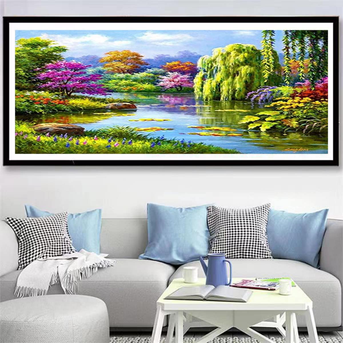 Instarry 5D Diamond Painting Kit Groot Formaat Kristal Kruissteek Kunst