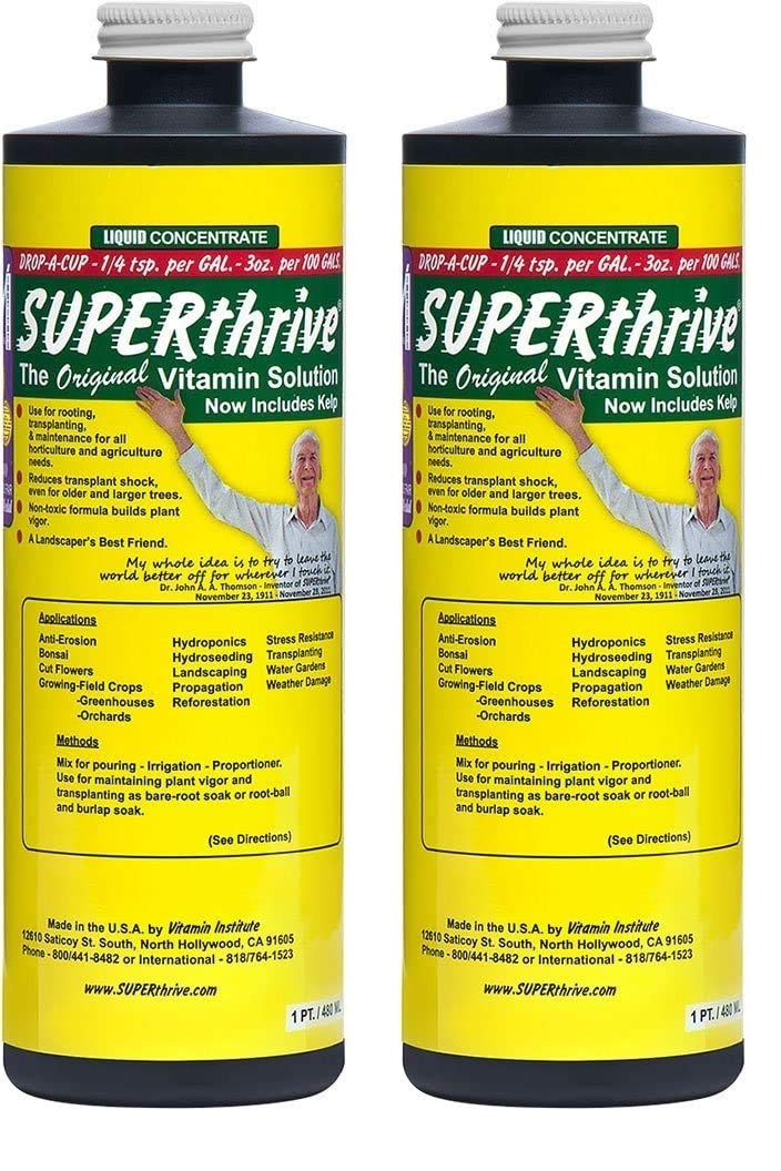 SUPERthrive VI30155 Plant Vitamin Solution, 1 Pint,Multi (Twо Расk)