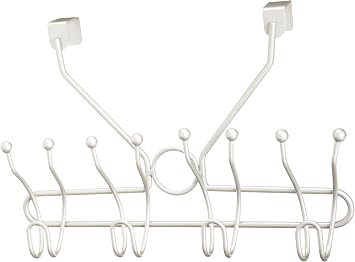 Taymor Coated Satin Nickel Four Prong Over-The-Door Hook