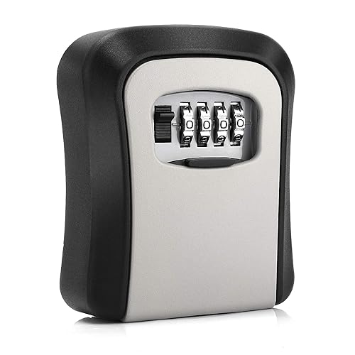 Key Lock Box, Combination Lock Box Wall Mounted Waterproof Key