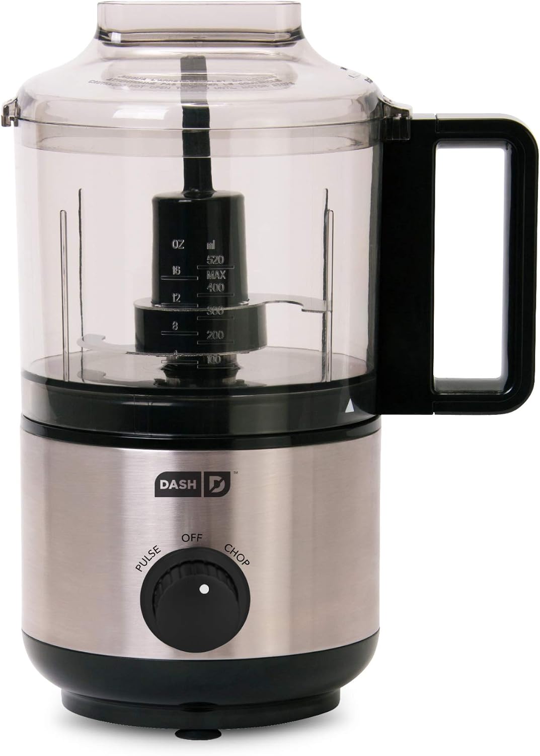 Dash Mini Food Chopper, Blender + Grinder with Stainless Steel Blades for BBQ Sauce, Salsa, Pesto, Salad & Dessert: Easily Meal Prep Onion, Nuts, Cheese, Garlic, Bacon & More, 2 cup, Black