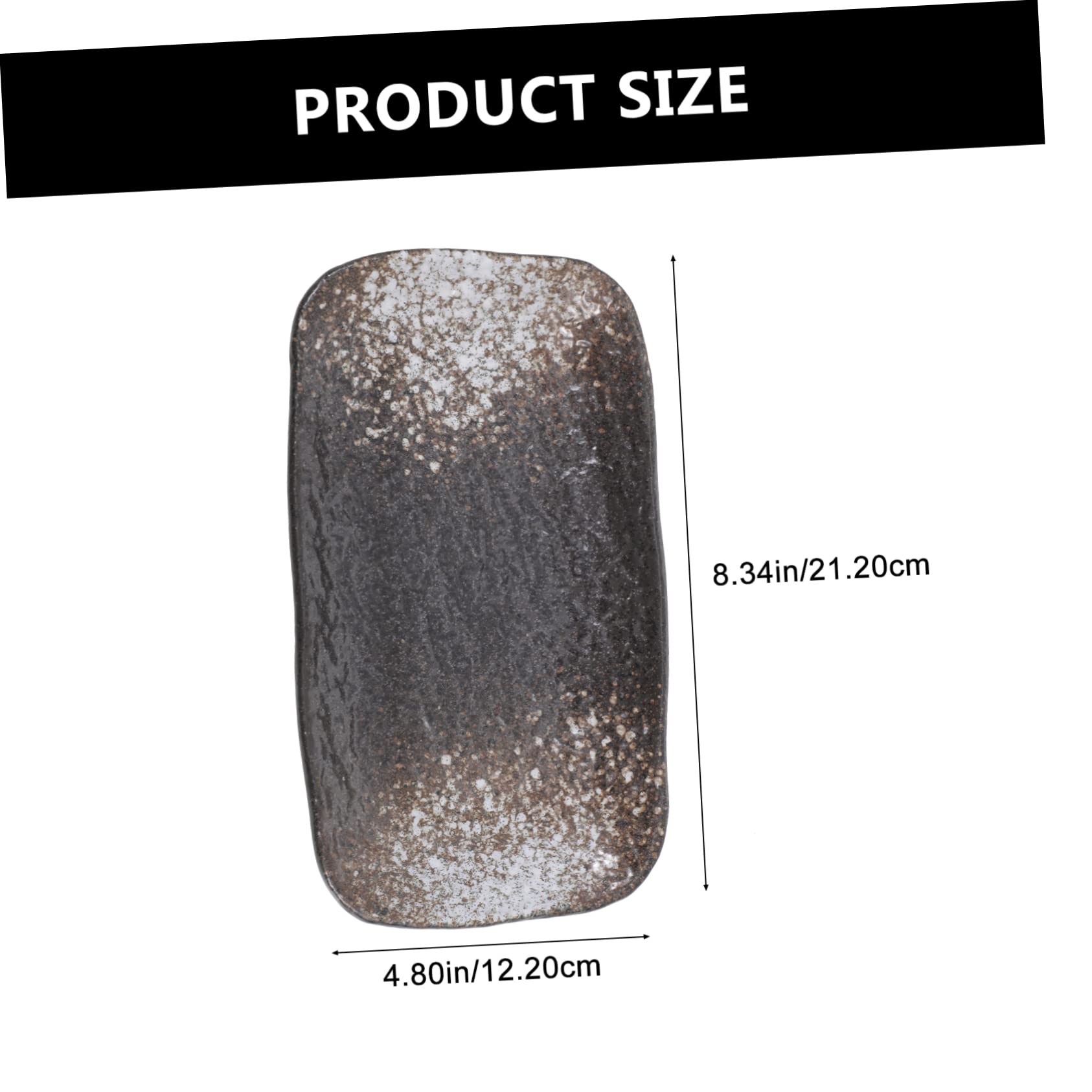 Cabilock 1Pc Japanese Style Ceramic Sushi Plate Unique Serving Dish for Snacks and Desserts Design for Home Restaurant and Office Use Easy to Clean Creative and Artistic