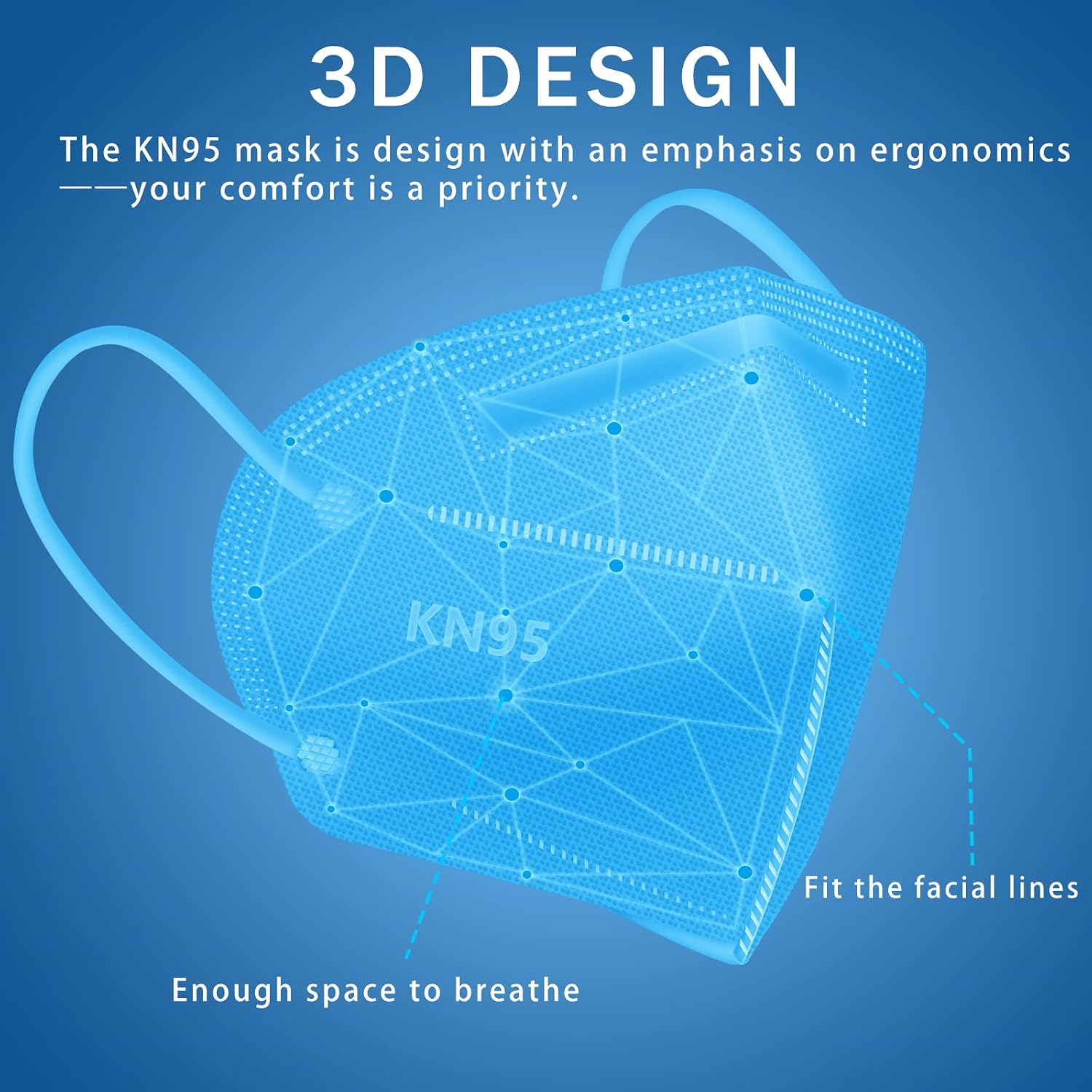 Hotodeal KN95 Face Mask 20 PCS, Filter Efficiency less than equal to 95%, 5 Layers Cup Dust Mask Against PM2.5 from Fire Smoke, Dust, for Men, Women, Essential Workers