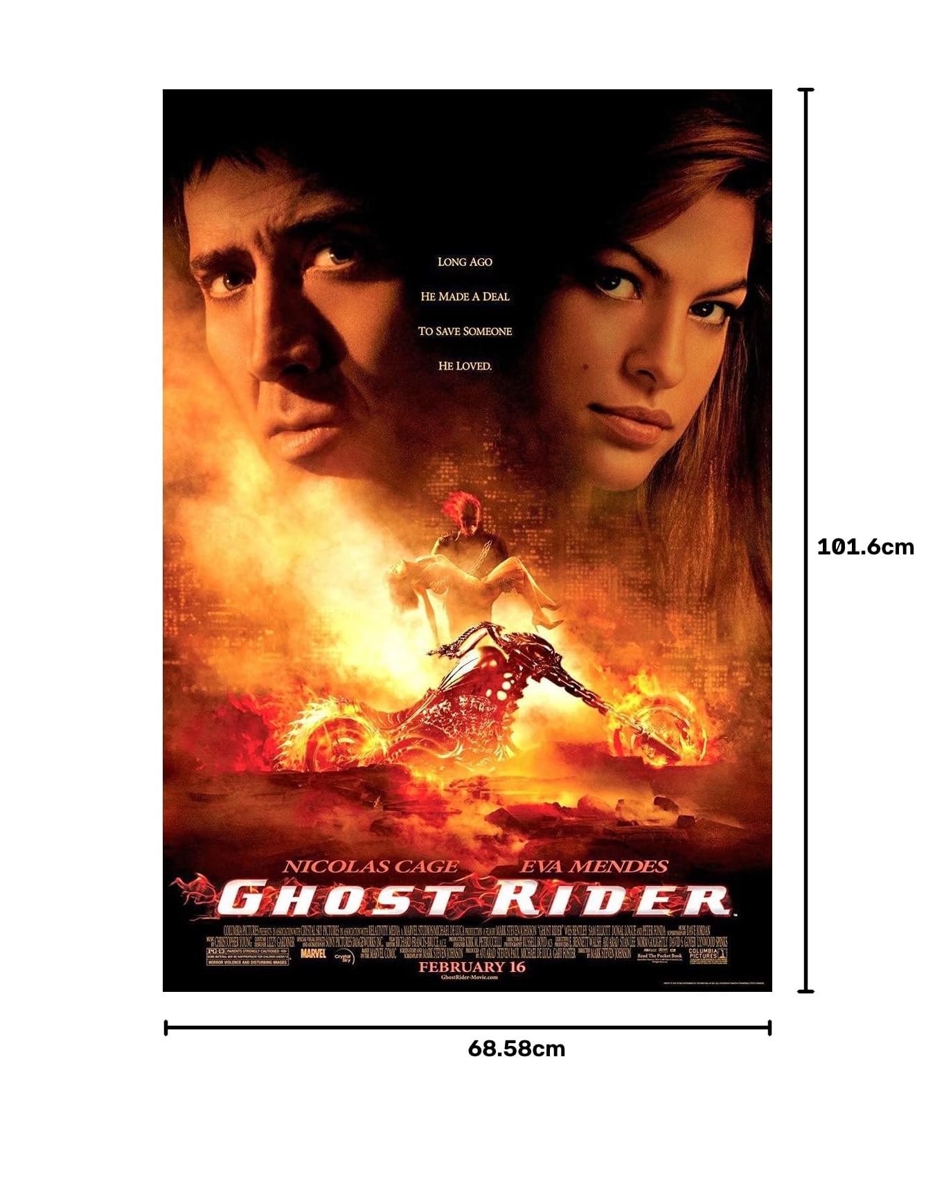 Amazon.co.jp: ゴーストライダー映画ポスター2 Sidedオリジナル27 x 40