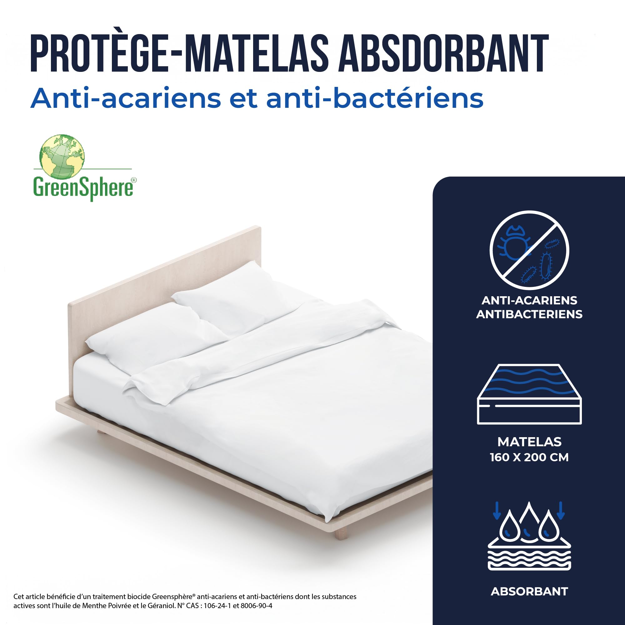 Colas Vega Federa Assorbente In Pile – 45x70 Cm, Cotone Riciclato, Trattamento Antiacaro Greensphere, Prodotto In Europa - 3