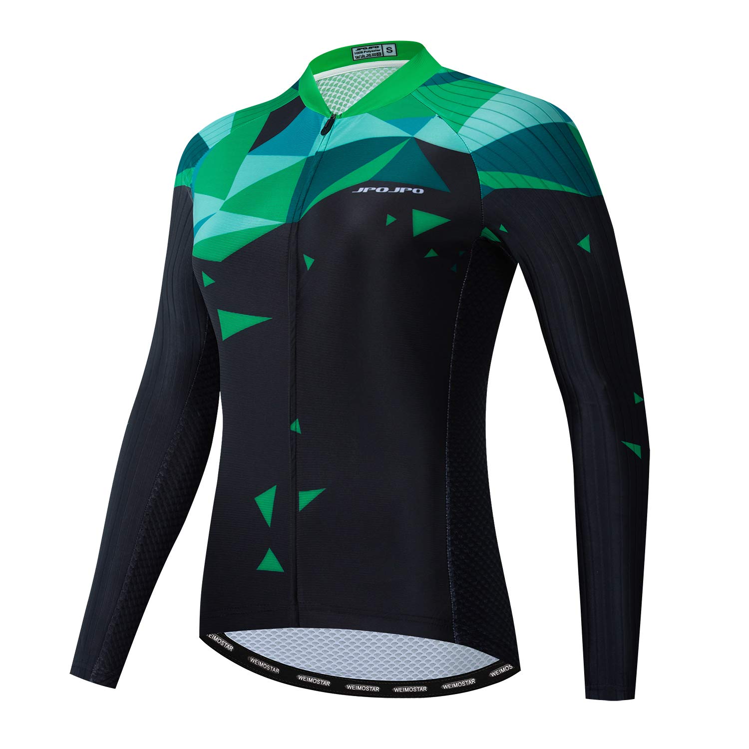 Women's Cycling Jersey Long Sleeve Bike Shirts Tops Cuff Reflective L