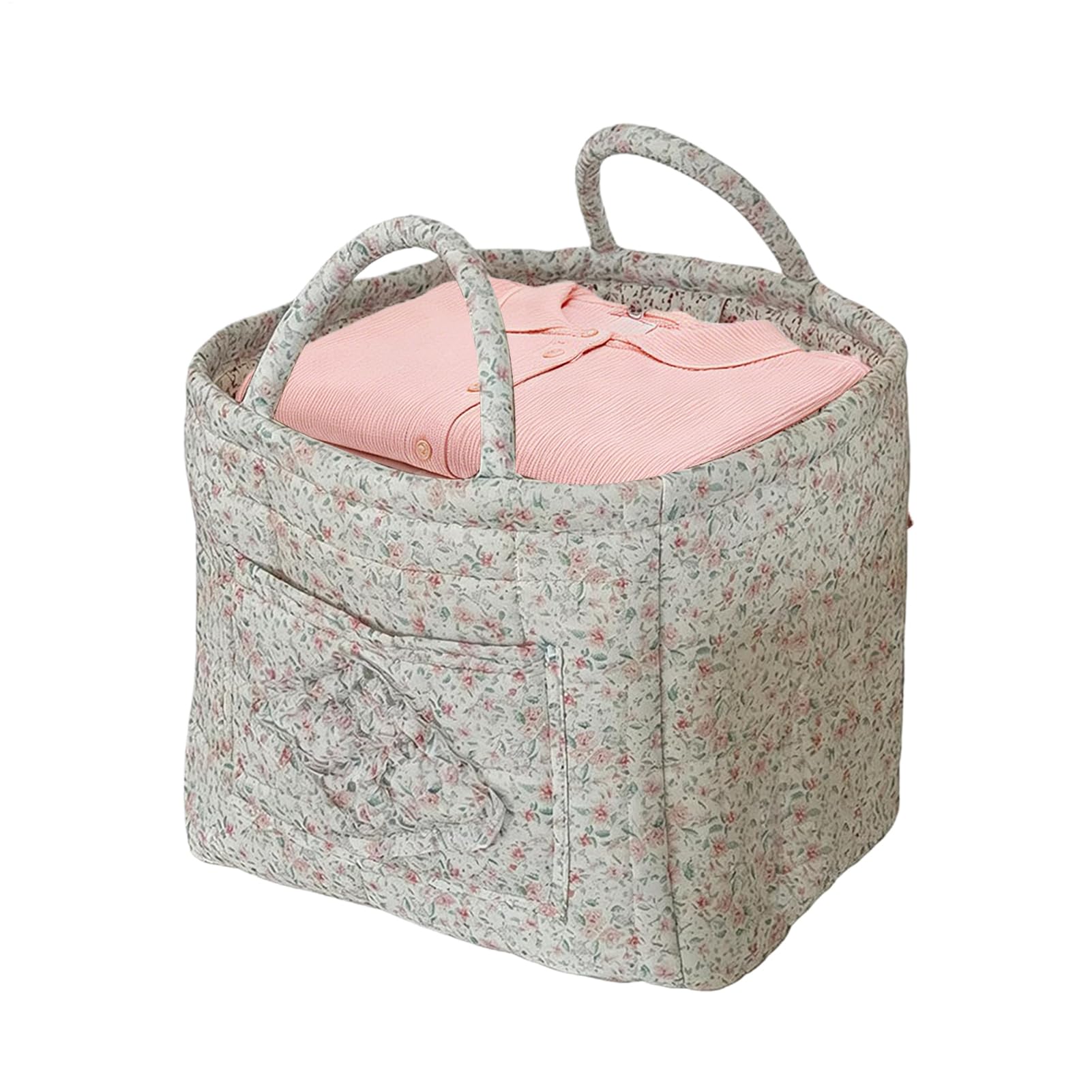 Cesta de almacenamiento de tela para coche, picnic y viajes campestres