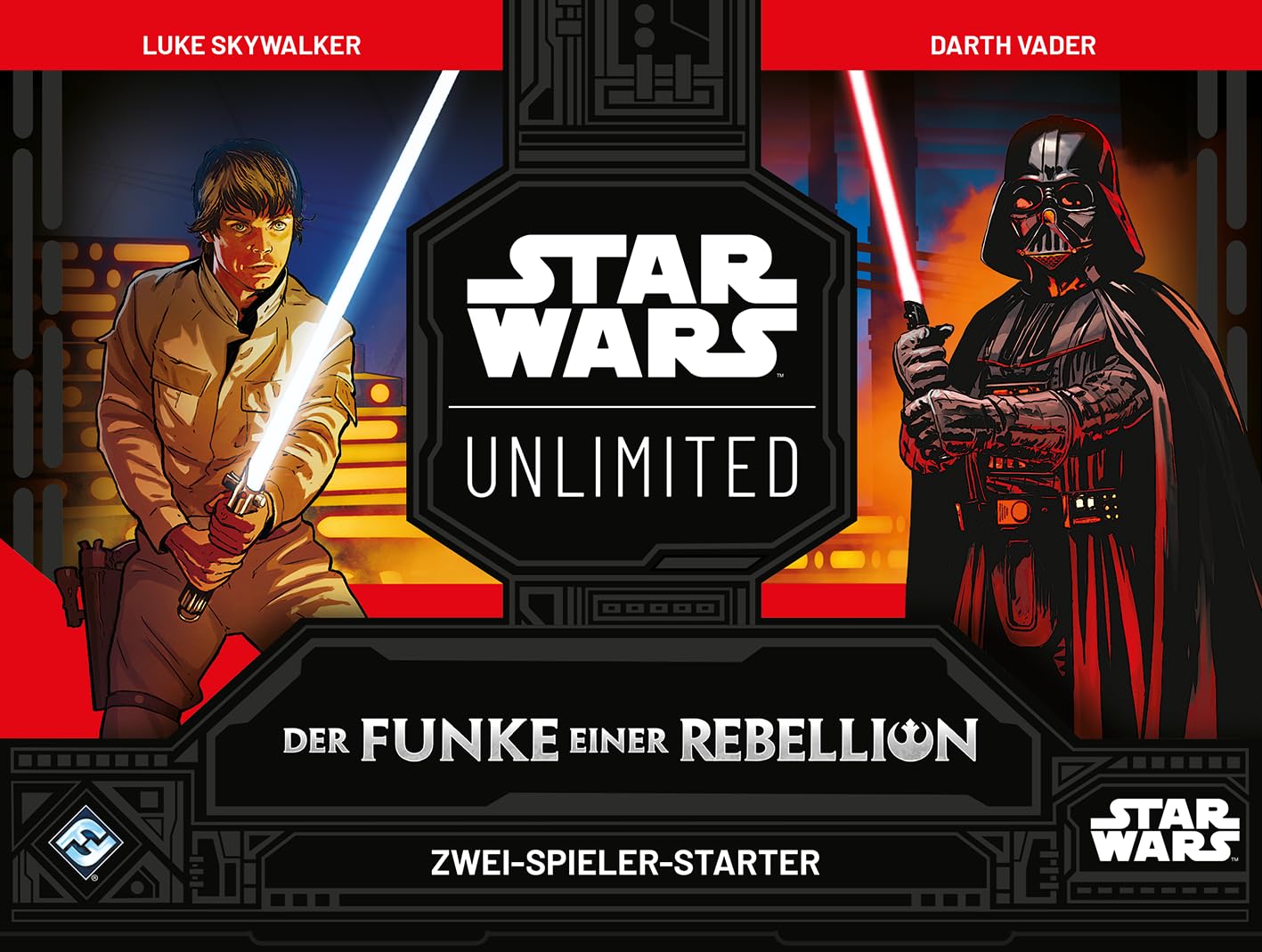 Star Wars: Unlimited Der Funke einer Rebellion ZWEI-SPIELER-STARTER – Lernen, kämpfen, sammeln! Trading Card Game, Alter 12+, 2 Spieler, 20 Minuten, von Fantasy Flight Games, Deutsch