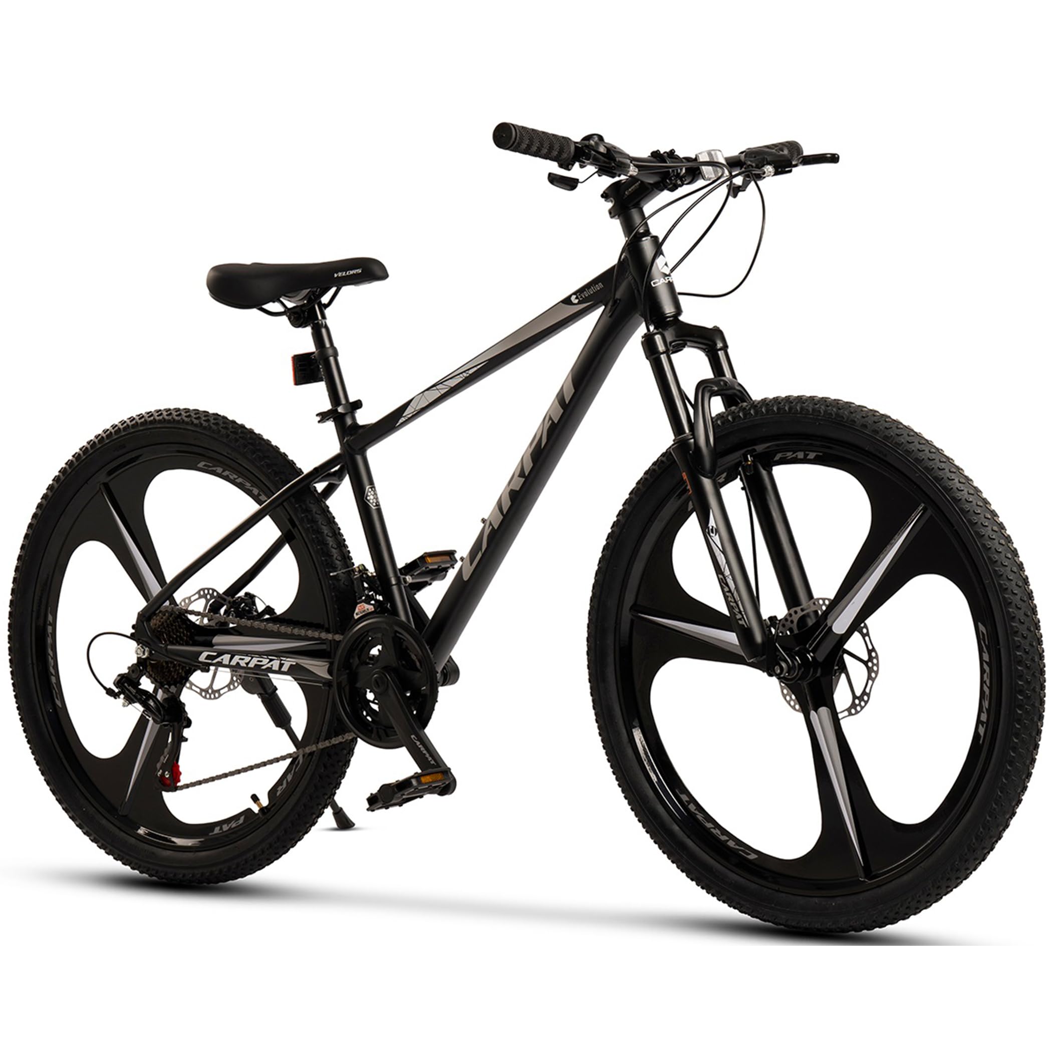CARPAT SPORT Mountainbike MTB für Damen Herren, Mädchen und Jungen Tourney TZ Schaltwerk, Kettenschaltung, Hochwertiger Aluminiumrahmen, Jugendfahrrad MTB Hardtail Fahrrad Sport & Freizeit