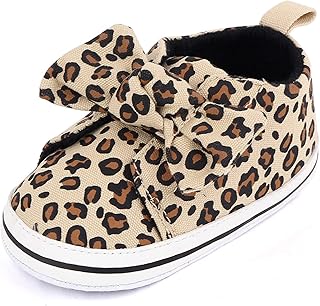 Baby Girls Shoes Infant Shoes, 1 Year Old Birthday Walking Shoe for 0-12 Months, Easy Wear Non Slip Lightweight Baby Indoo...