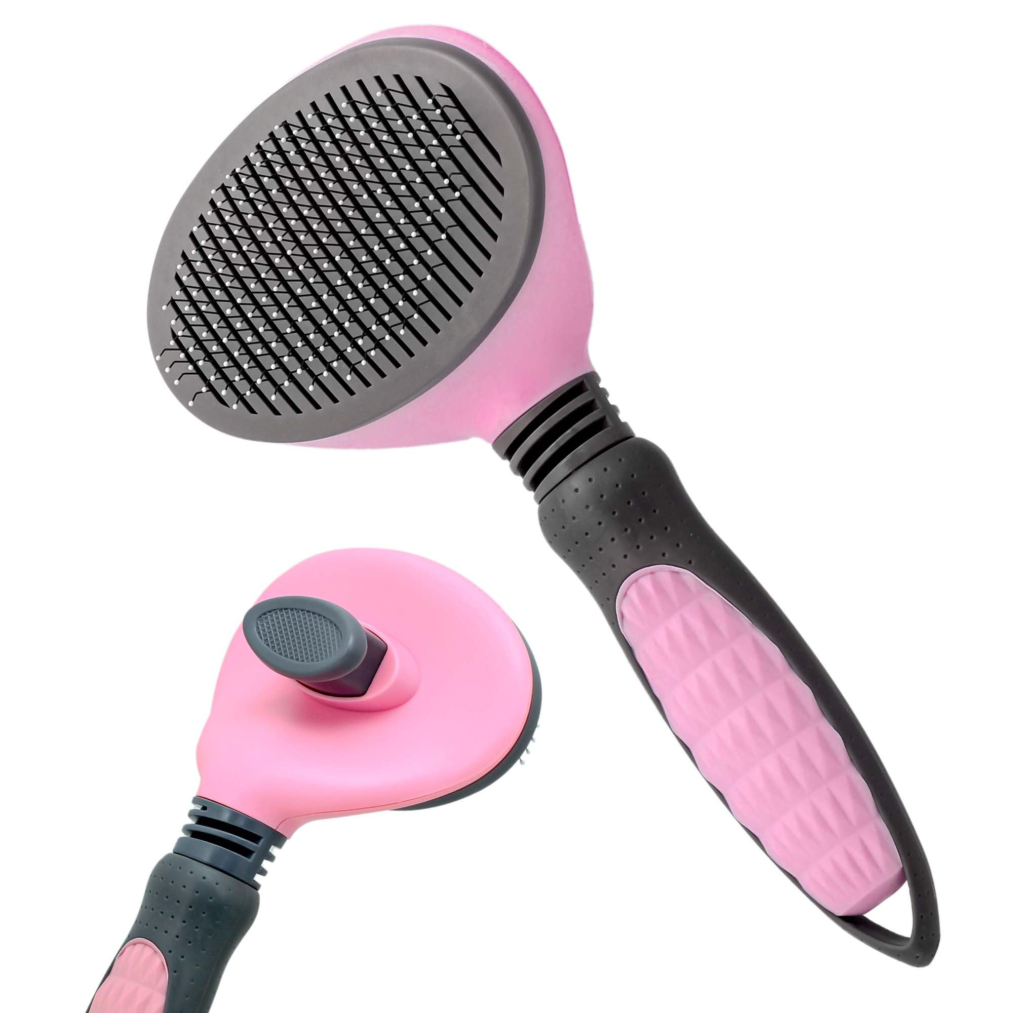 YOKOPET Hundebürste Katzenbürste, Haustier Bürsten Unterwolle, Hundebürste Katzenbürste für Langhaar und Kurzhaar, Sauberes Haustierhaar von der Bürste mit Einem Knopf