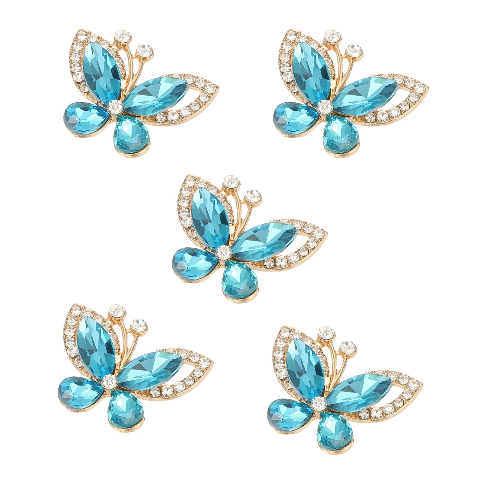 PATIKIL 5 Pcs Butterfly Rhinestone