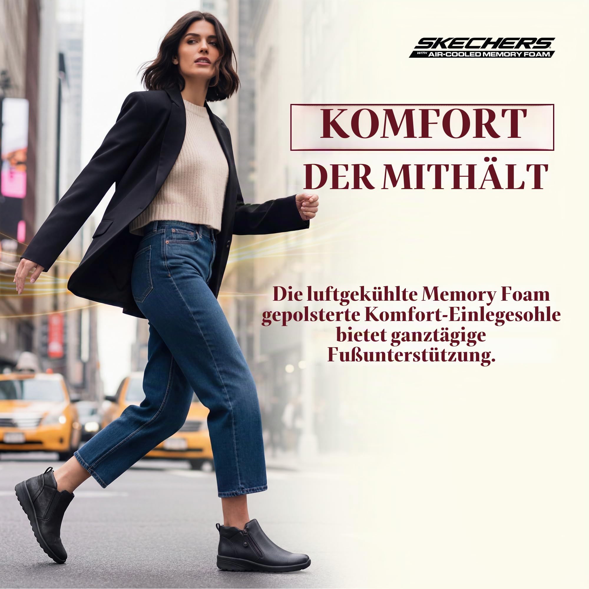 Skechers Damen Lovely Vibe Fall in BloomStiefelette