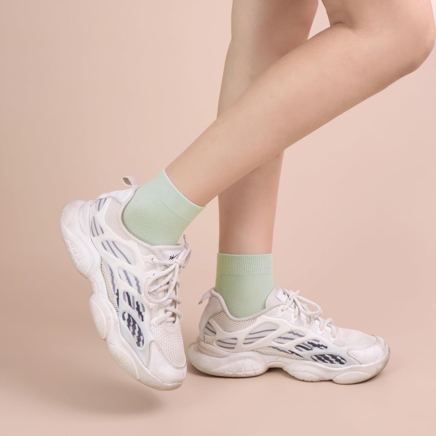 SERISIMPLE Kids Viscose Bamboo Above Ankle Socks Breathable Thin Summer Crew Comfortable Mesh Girls Boys Socks 5 Pairs - Image 6