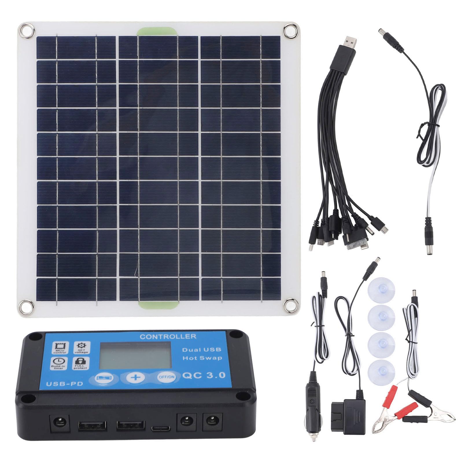 200W Kit Pannello Solare Efficiente Ricarica Veloce per Campeggio Viaggi Esterni Leggero Monocristallino