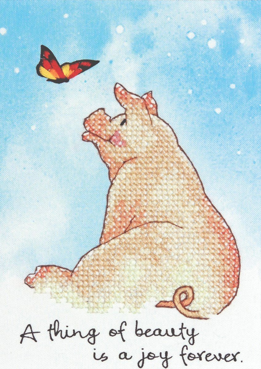 Dimensions Needlecrafts Stamped Cross Stitch, Beauty