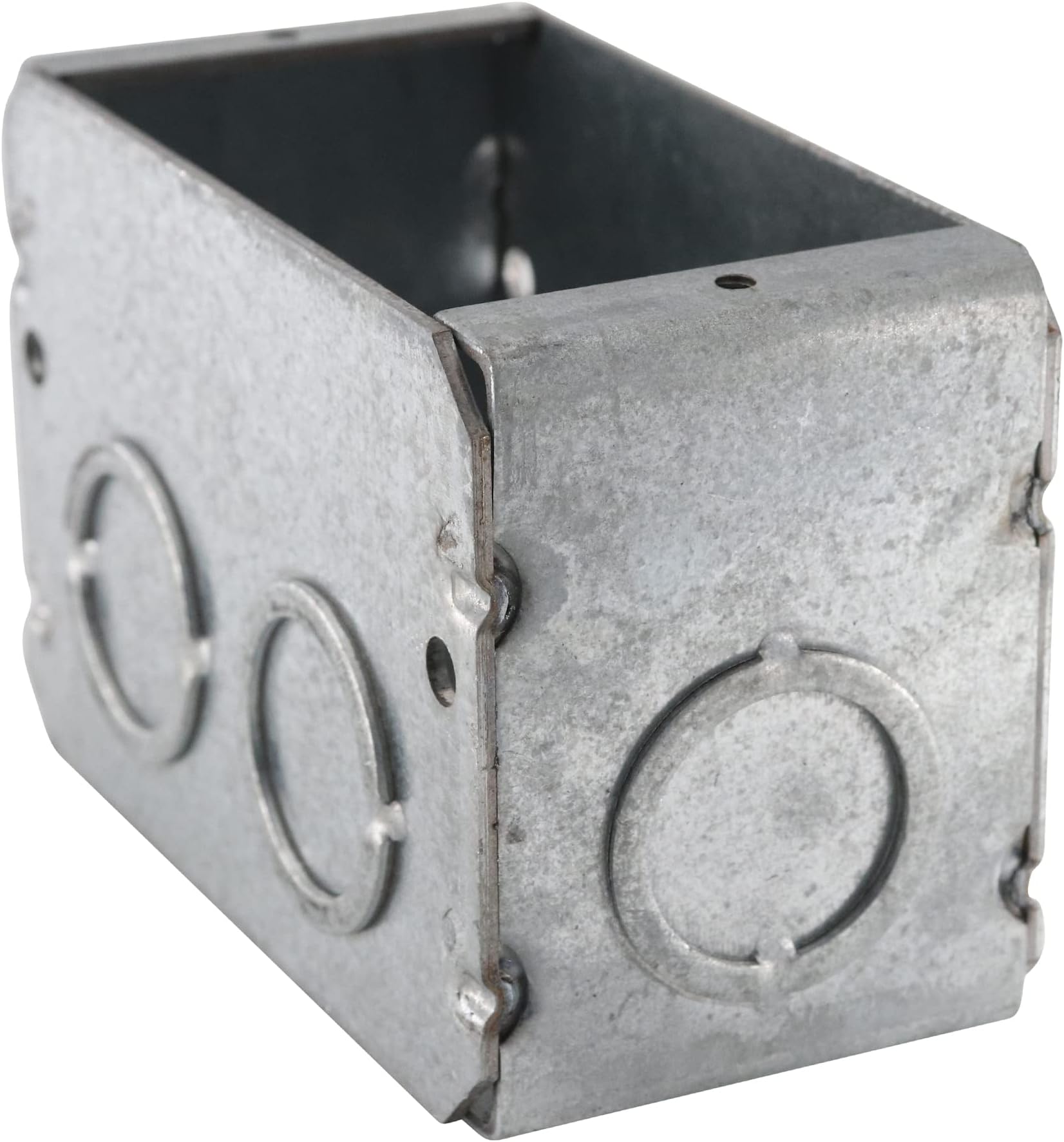 Appleton M1-250 Masonry Box, 1-Gang, 2-1/2" Deep, 1/2" & 3/4" KOs, Metallic