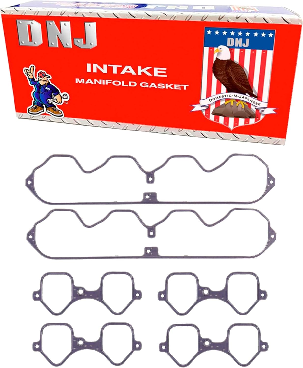 DNJ IG3153 Intake Manifold Gasket Set for 1993-1994 Cadillac Allante, DeVille, Eldorado 4.6L V8 32V DOHC 281cid