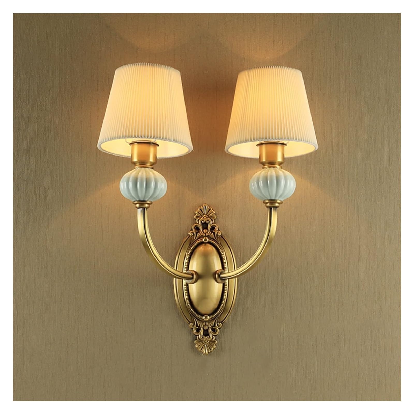 Szklany klosz do lampy ściennej do wnętrz, zwięzły, miedziany kinkiet, oświetlenie dekoracyjne, kompatybilne z lampą do domu, ganku, tarasu, garażu, nowoczesne