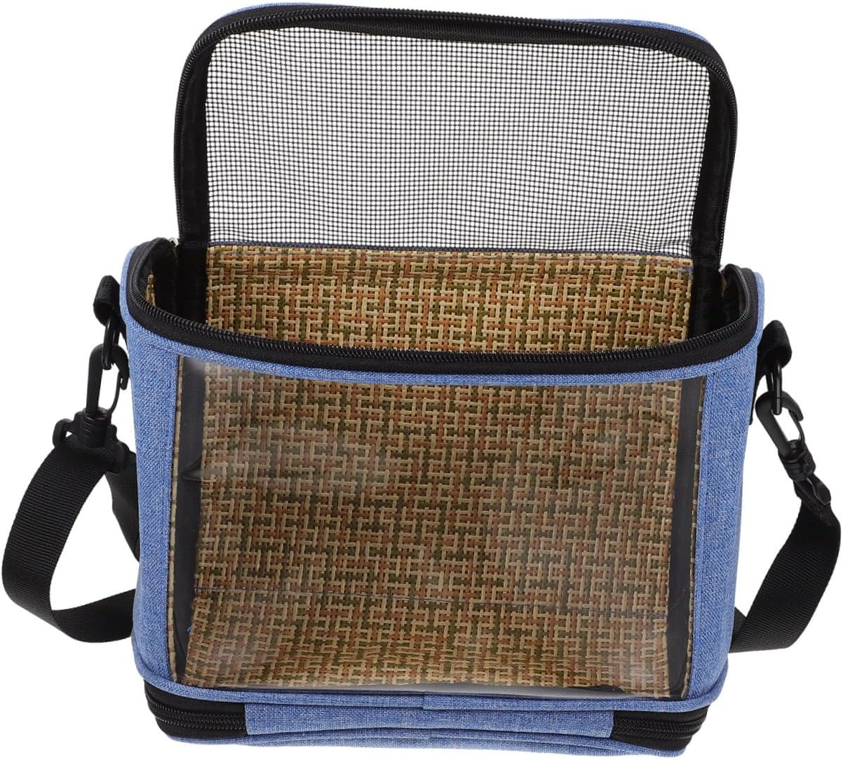 1pcs Transparent Parrot Carrier Bag Portable Outdoor Bird Cage for Pets Shoulder Strap Breathable Mesh Top for Ventilation for Travel Hiking and Sightseeing