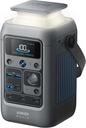 Miniatura 10 de Anker SOLIX C200 - Estación de banco de energía de corriente continua, estación de energía portátil de 192 Wh, batería LiFePO4, generador solar