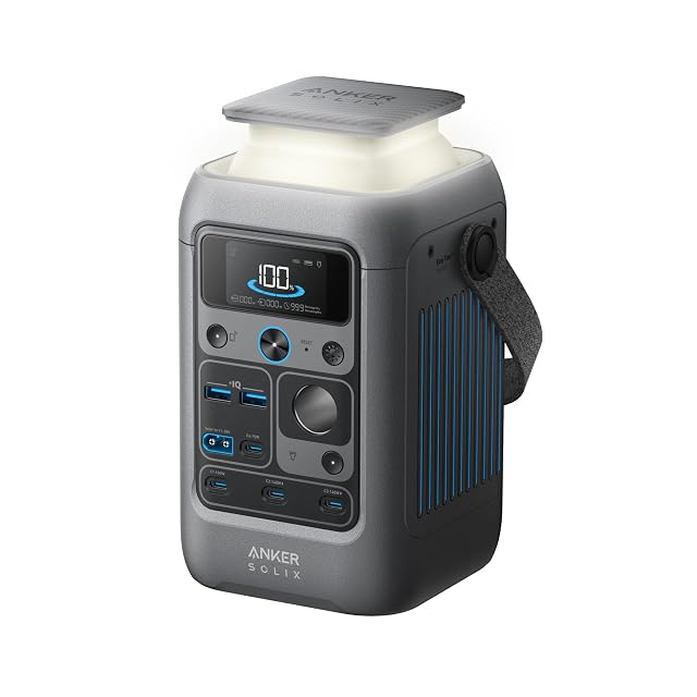Anker SOLIX C300 DC Power Bank Station Outdoor 288Wh Portable Power Station LiFePO4 Battery 300W Solar Generator for