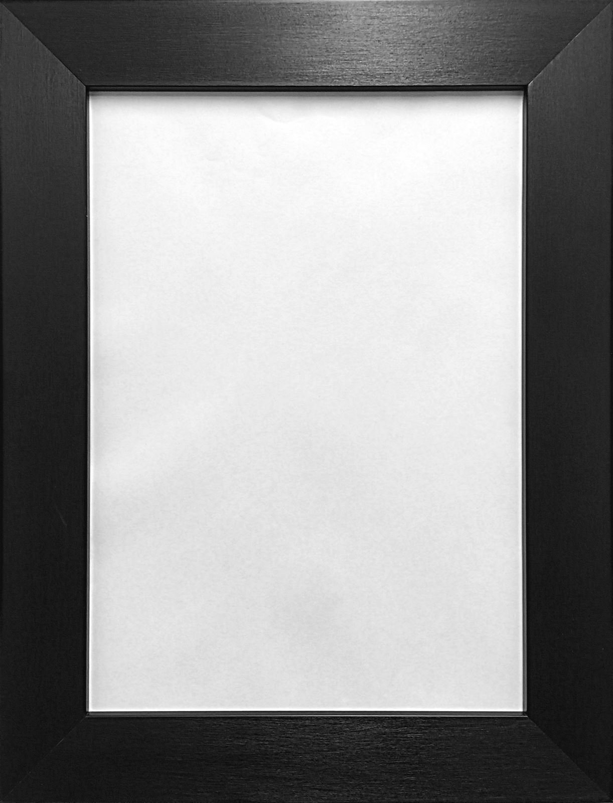 Framesplus Black Glossy Brushed Picture Photo Frame Home Office Work Gift Present A4 (8.25"X11.75")