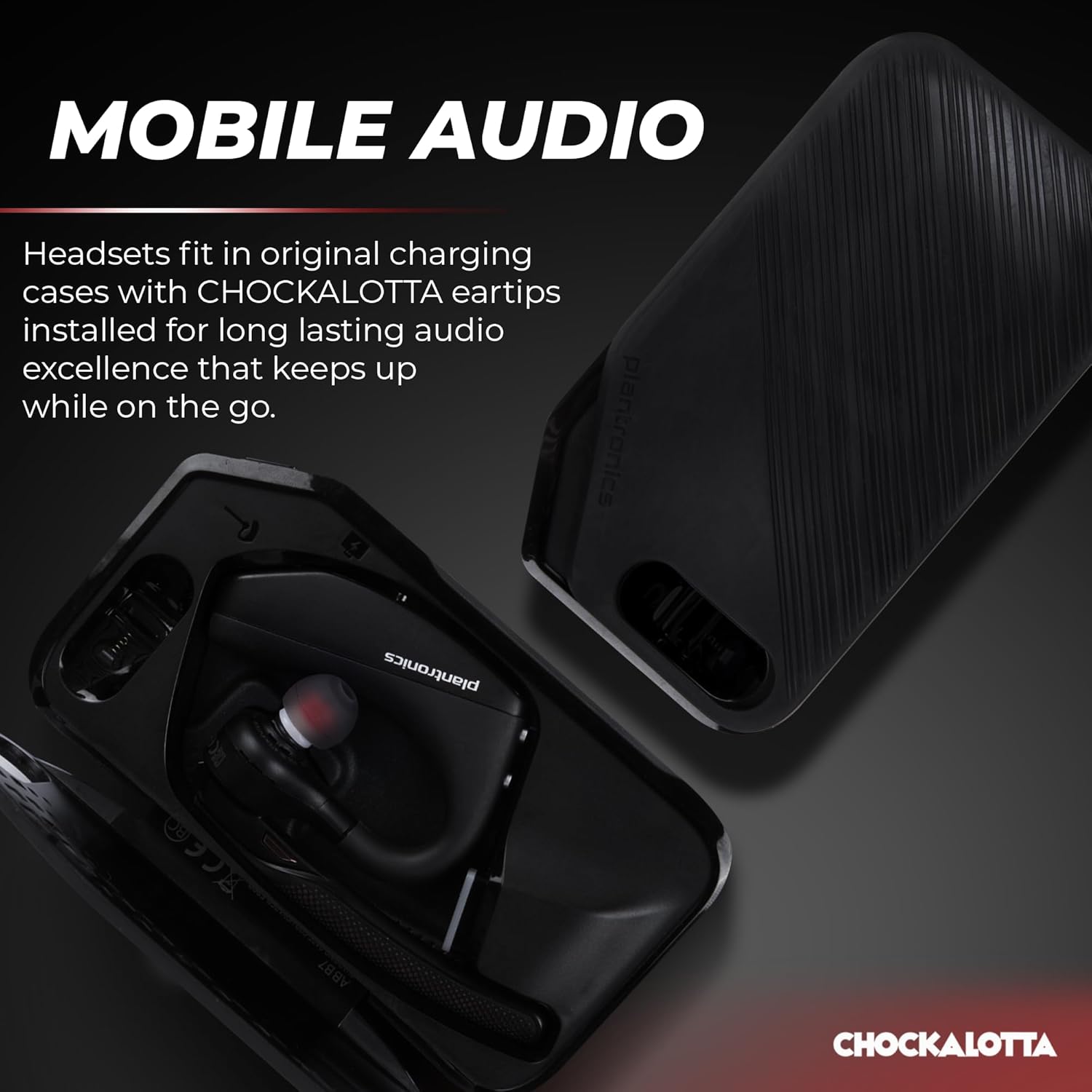 Eartip Adapter Compatible with Plantronics/Poly Voyager 5200, Voyager 50/30 Series & Voyager Legend Classic Headsets (2-Pack)