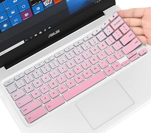 Miniatura 8 de CaseBuy Funda de teclado prémium para ASUS Chromebook Flip C434 2 en 1, ASUS C302CAC423NAC425TAC433TAC434TA-DH342T DSM4T DS384T C523NA Chromebook,