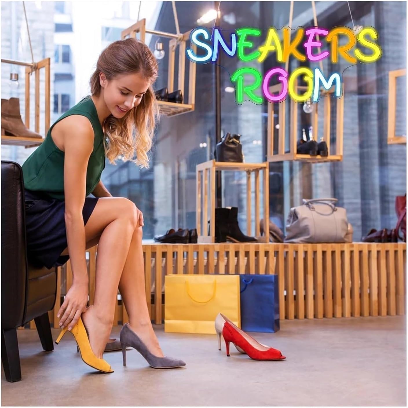 Neon Signs Sneakers Room Lamp Light for Wall LED Sign Shoe Aesthetic Shop image 5