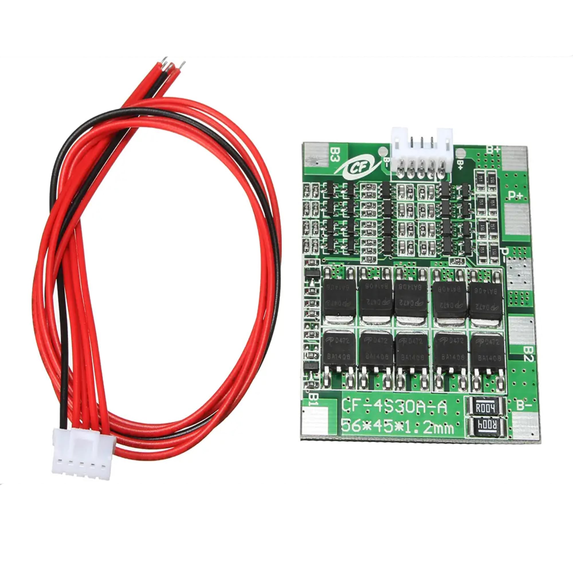 UG LAND INDIA 4S 30A 14.8V 16V BMS 18650 Lithium Battery Protection Board Battery Charging Module PCB BMS for 4 Series Lithium LicoO2 Limn2O4 18650 26650 Battery Balance Function with cable-image-45
