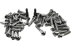Harris Hardware Restroom Partition Hardware Chrome-Plated Torx Security Fastener 20 Packs