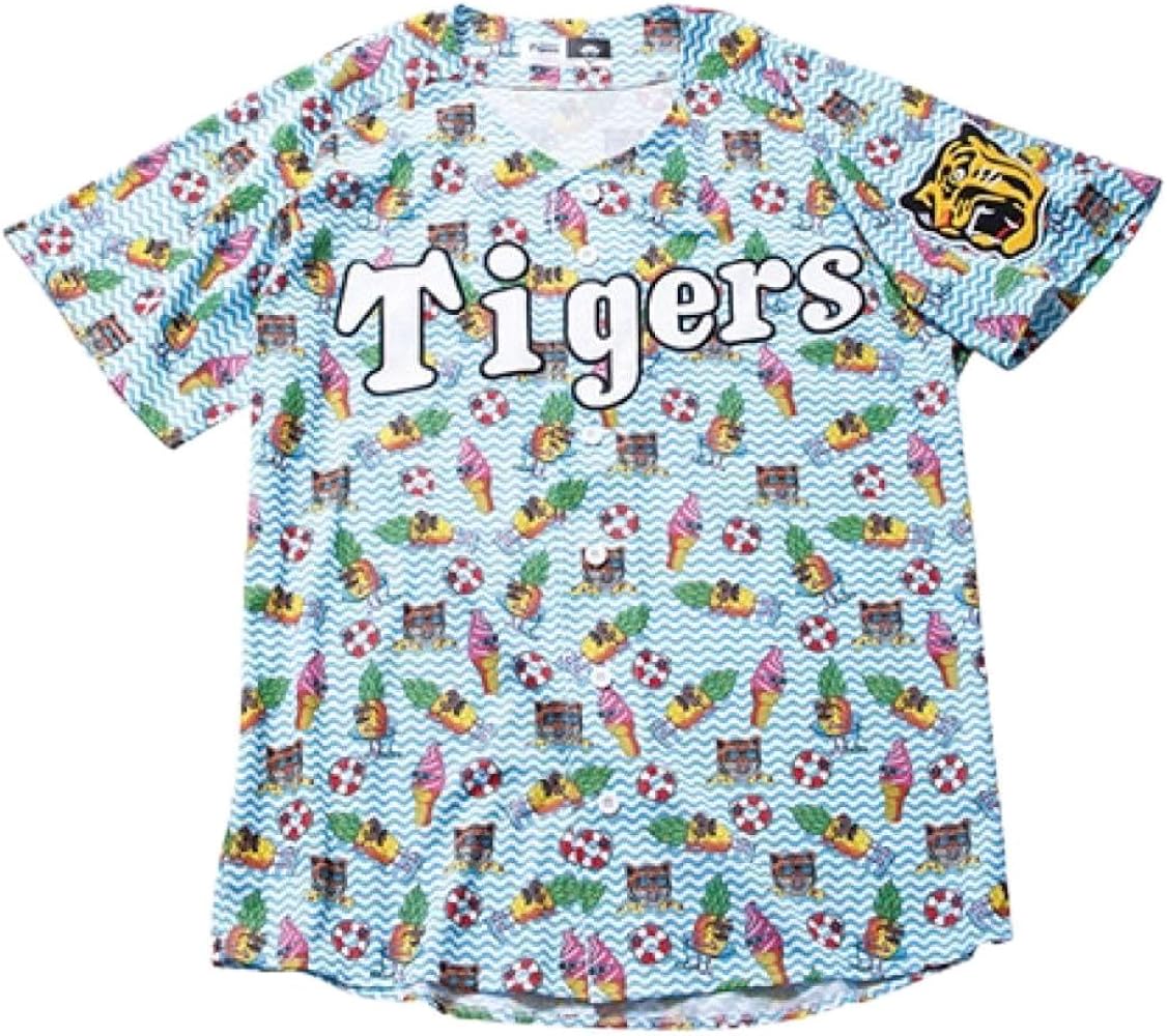 Amazon.co.jp: 阪神タイガース デザインジャージ モルガ ブルーシー