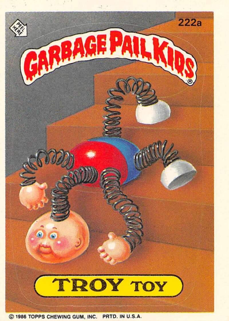 1986 Topps Garbage Pail Kids GPK Series 6 EX or Better #222A Troy