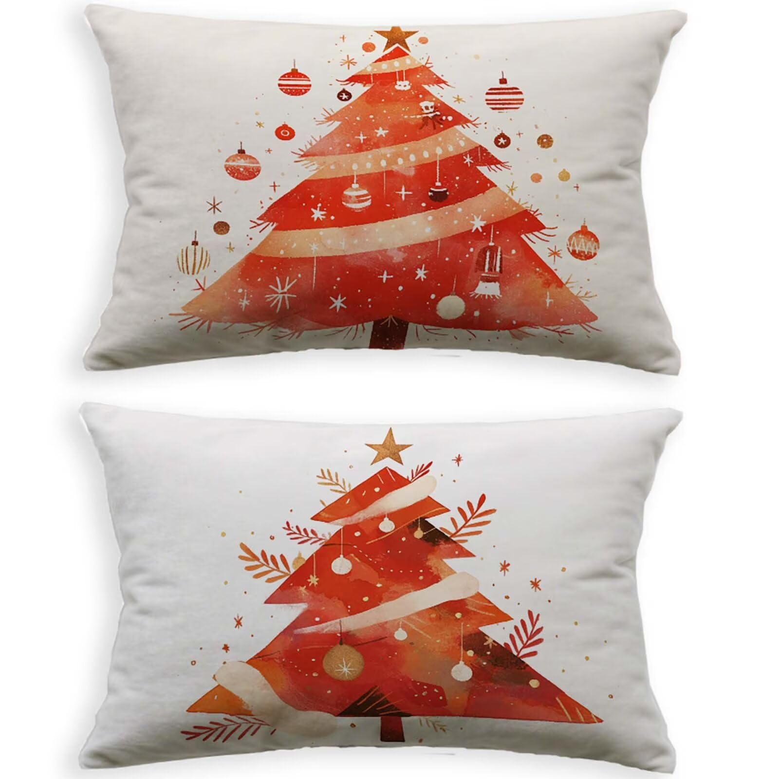 Housse coussin extérieur imperméable 40x70cm de jardin lin