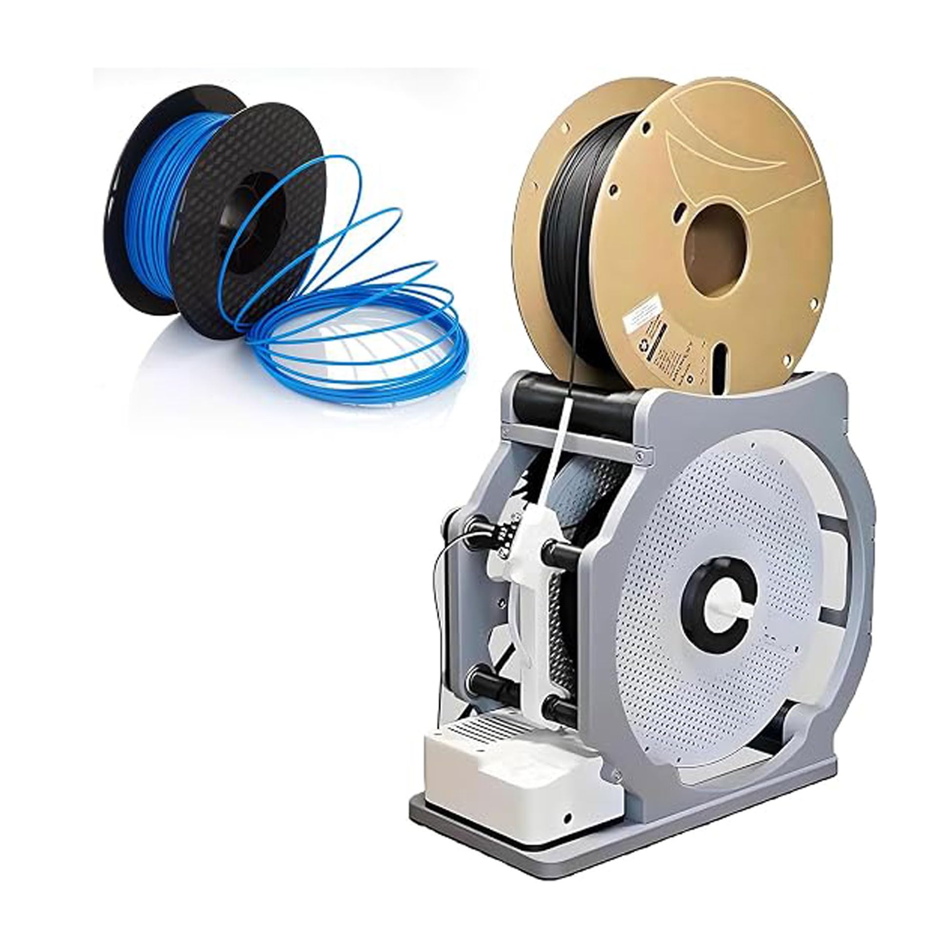 Sghjuy Uk Standard 3D Industrial Filament Spool Winder Respooler ,32X30x19cm