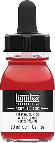 Vista 22 de Liquitex - Pintura acrílica profesional INK! Jarro de 1 onza, color blanco de titanio Umber crudo transparente