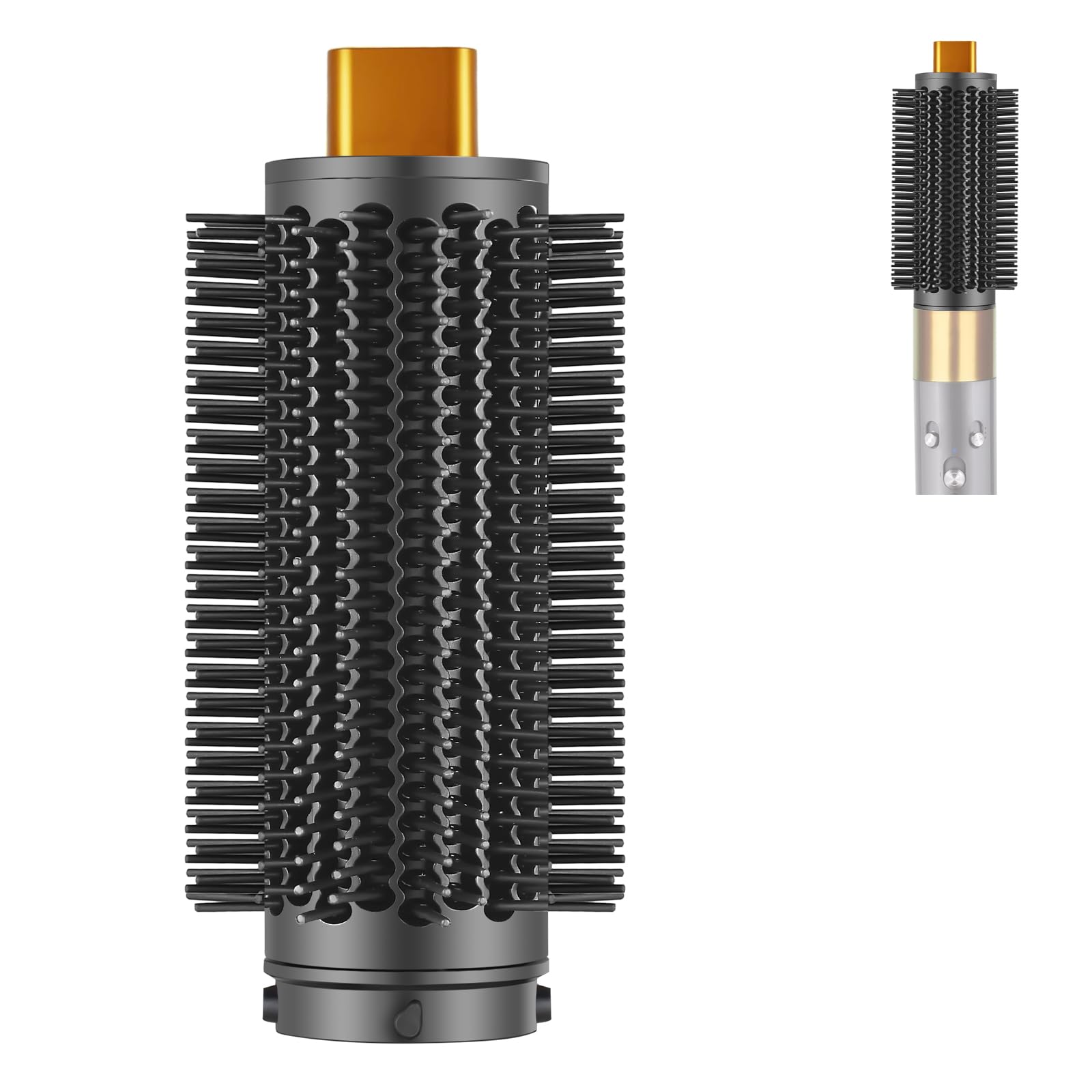 Upgraded Round Brush Attachment for Dyson Airwrap HS01 HS05 HS08, Round Volumizing Brush for Dyson Air wrap Accessories, for Smooth Styling Adds Volume Curls