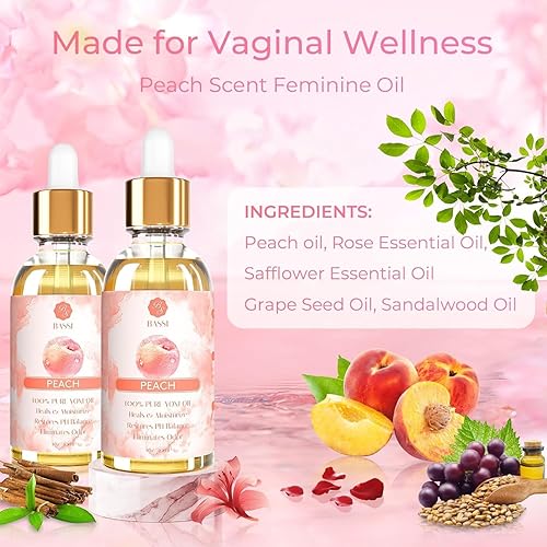 Miniatura 8 de 3 piezas de aceite natural de yoni para mujeres, aceite de feminina humectante vaginal, reduce el olor, restaura el equilibrio del pH, ayuda