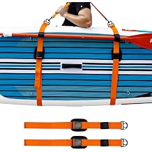 KOETSU Paddle Board Strap-Adjustable SUP Carry Straps, Padded Shoulder Strap with Hook for Kayak/Paddle Board/Surfboard