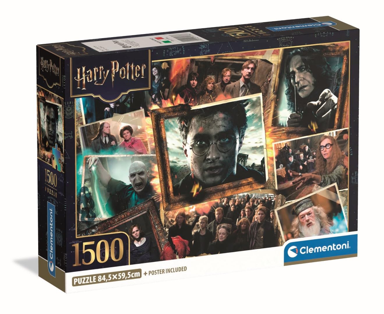 Clementoni Jigsaw Puzzle 1500 pieces Collection Harry Potter, Puzzle for Adults 14-99 Years, Made in Italy, Compact box, 31736